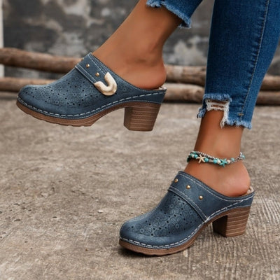 Sandali Chiusi a Punta Spessa per Donna | Stile Slip-On