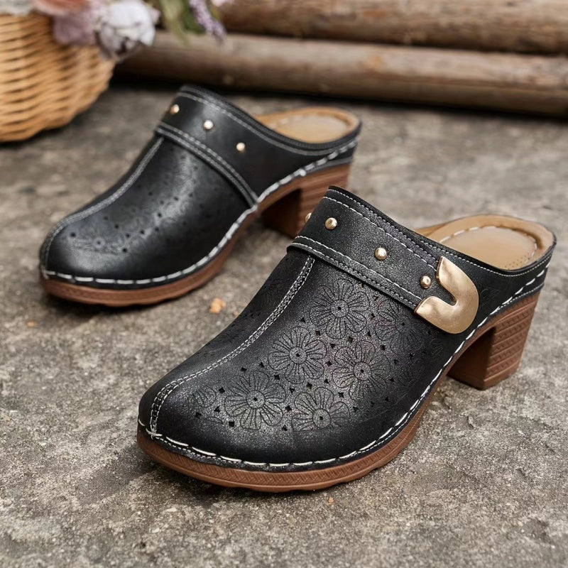 Sandali Chiusi a Punta Spessa per Donna | Stile Slip-On
