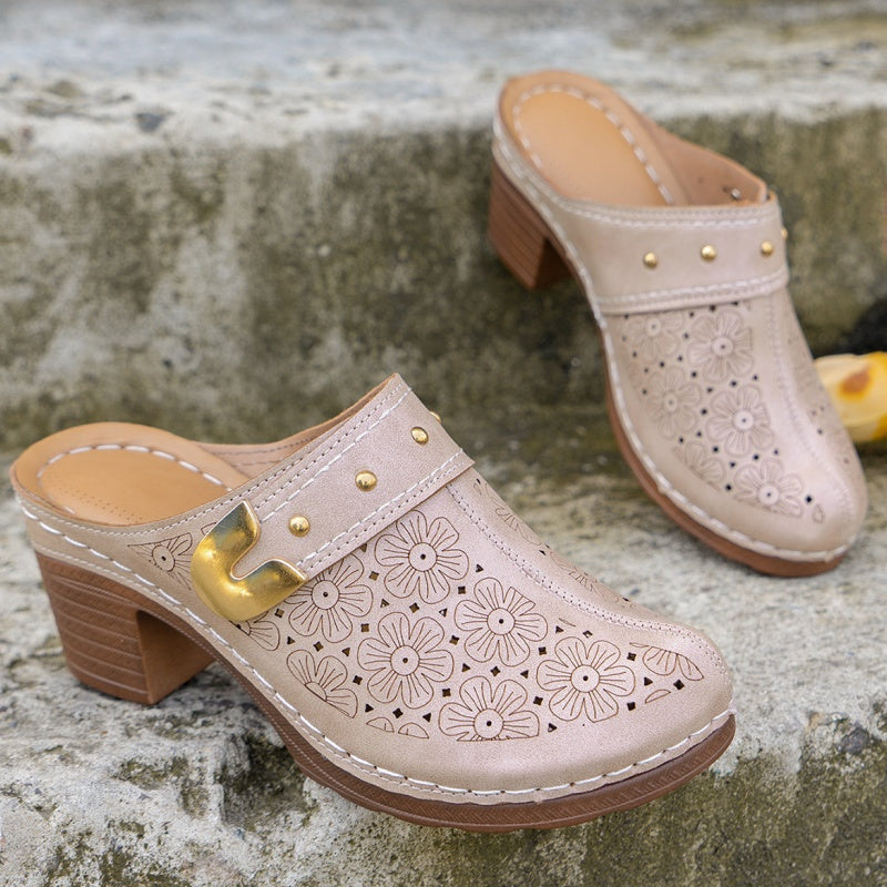Sandali Chiusi a Punta Spessa per Donna | Stile Slip-On