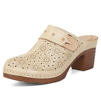 Sandali Chiusi a Punta Spessa per Donna | Stile Slip-On