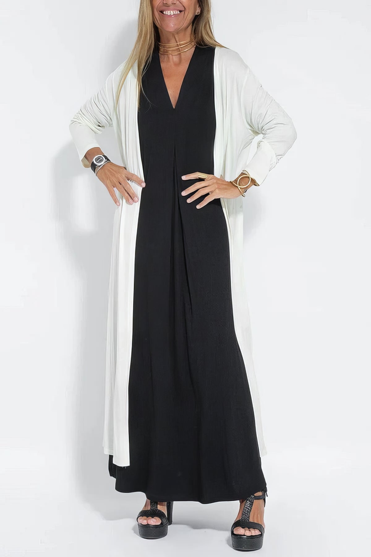 Jennifer | Abito lungo elegante + cardigan abbinato IN REGALO