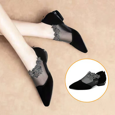 Jennifer | Sandali con tacco a giorno con strass Eleganti