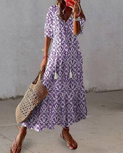 Diana | Vestito Boho Elegante con Copertura per l'Addome