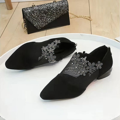 Jennifer | Sandali con tacco a giorno con strass Eleganti