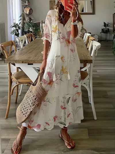 Diana | Vestito Boho Elegante con Copertura per l'Addome